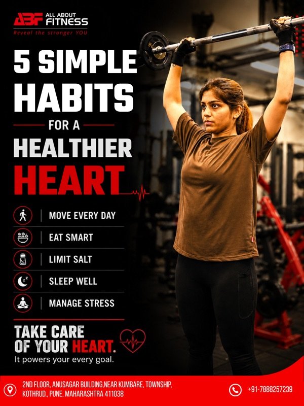 All About Fitness social media creative designed by MarkMax Studioz